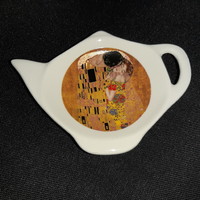 Klimt porcelán teafiltertaró - Klimt/Csók