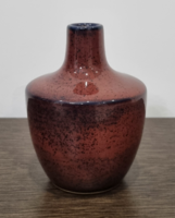 Vintage iparművészeti kerámia váza, jelzett - 14 cm