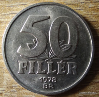 50 fillér 1978 BP.