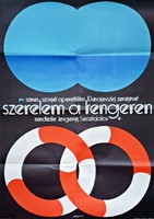 Film cím: " Szerelem a tengeren " 1960-70-es évek filmplakátja.40 x 57 cm.