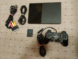Playstation 2 slim, PS 2 slim, FreeMcBoot, szuper állapotban, eredeti tartozékokkal