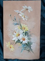 Virágcsokor, Grill 1905 szignóval, karton-farost 23 x36 cm