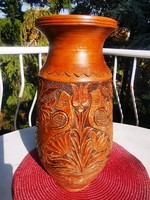 ANTIK KORONDI MADARAS VÁZA, 37 CM