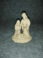 Szent család porcelán figura - 9 cm