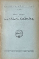 A XIX. század öröksége (Cobden-könyvtár 17. szám) - Méhely Kálmán