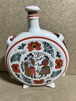 Hollóházi porcelán kulacs, Gödöllő. 3728