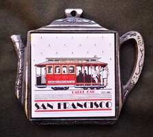 San Francisco villamos mintás csempe edényalátét