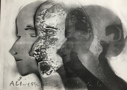 Csorba Simon László (1943-): Ali, 1996. Fénymásolat (xerox), papír. 41,5x29,5 cm