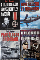 II. Világháborús történelmi könyv - 4 kötet - Kurt Rieder, Vécsey Aurél