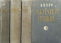 Römpp Vegyészeti Lexikon 1-3. A-GY/H-Ő/P-ZS - Dr. Hermann Römpp