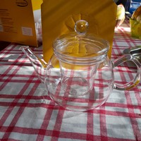 Rondó üvegkanna, teafőző