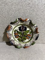 Korondi kerámia disztál, 18cm-es nagyságú, gyűjtőknek. 3448