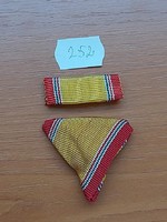 MAGYAR NÉPHADSEREG ÉRDEMÉREM SZALAGSÁV 2 DB 252.