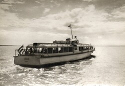 140 --- Futott képeslap   Vizibusz a Balatonon