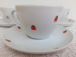 Katicabogaras cappuccinos porcelan cseszek