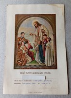 Első szentáldozási emléklap 1942-ből eladó!