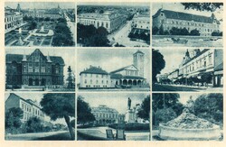 B - 243 Posta tiszta magyar városok,  települések: Hódmezővásárhely, 2 színben  (Weinstock fotó)