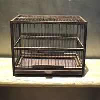 Restaurált antik madárkalitka loft indusztriális vintage stílusú dekoració