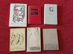 VILLON ILLUSZTRÁTOR GYÚJTEMÉNY 5 kötet-SZÁSZ-KONDOR-SZÁNTÓ-BARTHA-ajándék Szász duplikáttal!!!