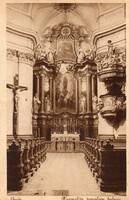 B - 254 Posta tiszta magyar városok,  települések: Győr Karmelita templom (Monostory fotó)