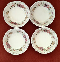 Zsolnay pillangó mintás porcelán kompótos - fagyis tálkák a képen látható kiváló állapotban eladók.