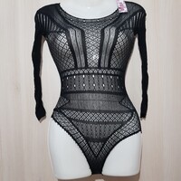 Új, Bodycon ruha, hosszú ujjú necc body XS-3XL