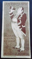 Törley pezsdőreklám számolócédula (Talisman Casino)
