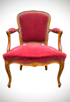 Neobarokk plüss kárpitos karosszék,fotel.