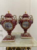 Sevres fedeles vázapár gyönyörű állapotban