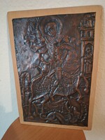 Sárkányölő Szent György falikép