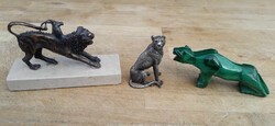 Kiméra, párduc, tigris / Bronz,malachit,ón