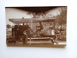 ZA451.140 Régi fotó Különleges  lánctalpas gép  az 1900-as évek elejéről
