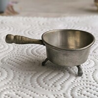 Retro miniatűr alpakka dísztárgy  serpenyő eladó!