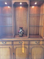 Többtüzű eozinos Zsolnay porcelán váza 30 cm