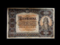100 Korona 1920 szép állapotban, 19,3 x 12,5 cm