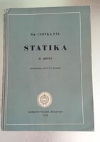Dr. Csonka Pál: Statika II. kötet, Tankönyvkiadó, 1958