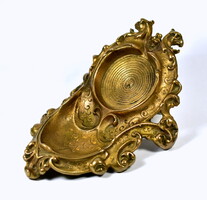 1870 körül Zimmermann Hanau : HISTORIZÁLÓ BRONZ ZSEBÓRA TARTÓ