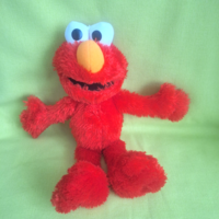 Mackó helyet, eredeti plüss Sesame sztreet Elmo figura. Szezám utca Elmo.