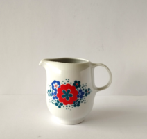 Alföldi porcelán kék-piros virágos "Bella" menzamintás kis kiöntő,pótlásnak