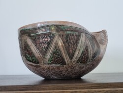 Füzesi Zsuzsa kerámiaművész különleges alkotása - 18 cm