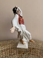 Herendi porcelán táncoló juhász figura 32cm