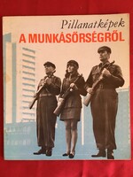 Munkásőr könyv + 2 kitűző