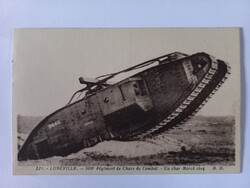 Antik képeslap Marck harckocsi - tank