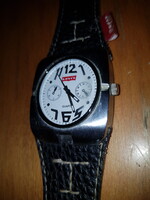 Levi's Levis 1370G Japán ritka férfi óra karóra bőr szíj, 48x40 mm