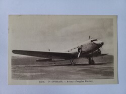 Régi képeslap Swissair Douglas Fokker DC 2