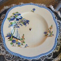 Angol fém talpas porcelán kínáló