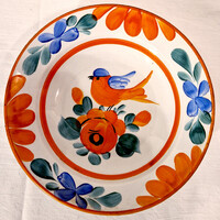 Wilhelmsburg - Madármintás porcelán fali dísztányér, tál (M=4,5, D=22) (142.)