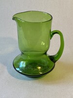 ZÖLD SZÍNŰ FÚJT ÜVEG KANCSÓ 19 CM