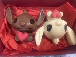 Stitch páros CSOKOLÁDÉBÓL