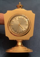 Különlegesség! BULOVA ACCUTRON hangvillás asztali óra 1964–ből, szép állapotban, működésről videó